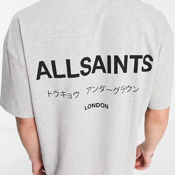All Saints Other - All Saints Underground Oversized Crew Neck T-Shirt